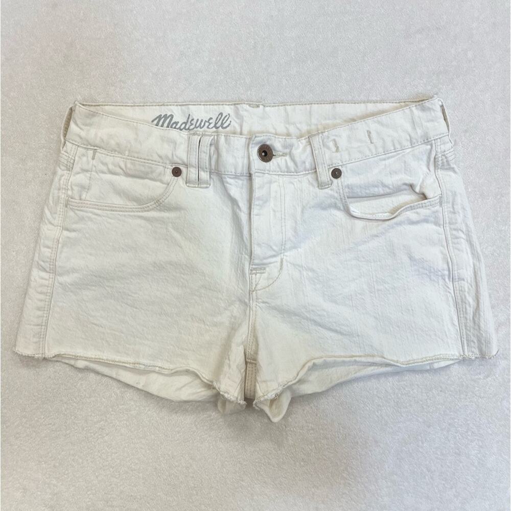 Madewell Cream Denim Shorts Size 27